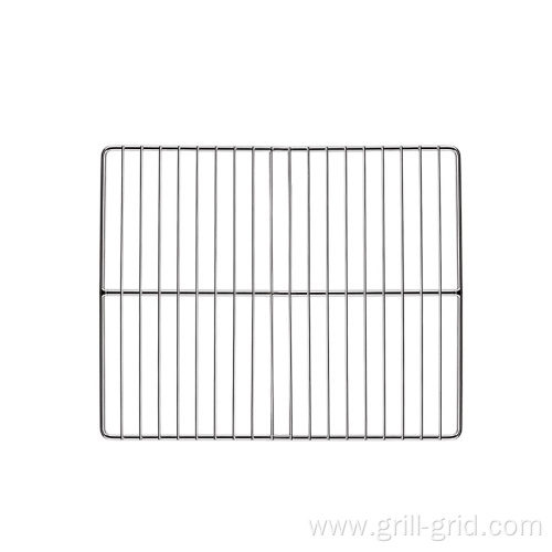 Easily cleaned BBQ grill stainless steel net basket